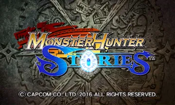 Monster Hunter Stories (Japan) screen shot title